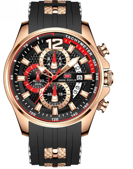 Montre Montre à quartz étanche Grand cadran Montre lumineuse pour homme 0350G