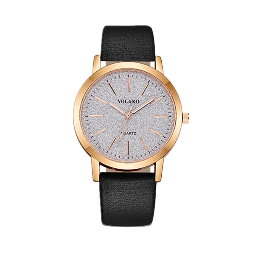 Montre bracelet, montre bracelet en cuir, montre à paillettes