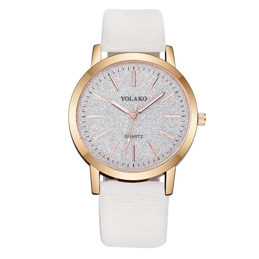 Montre bracelet, montre bracelet en cuir, montre à paillettes