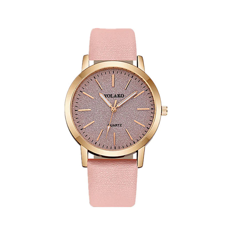 Montre bracelet, montre bracelet en cuir, montre à paillettes