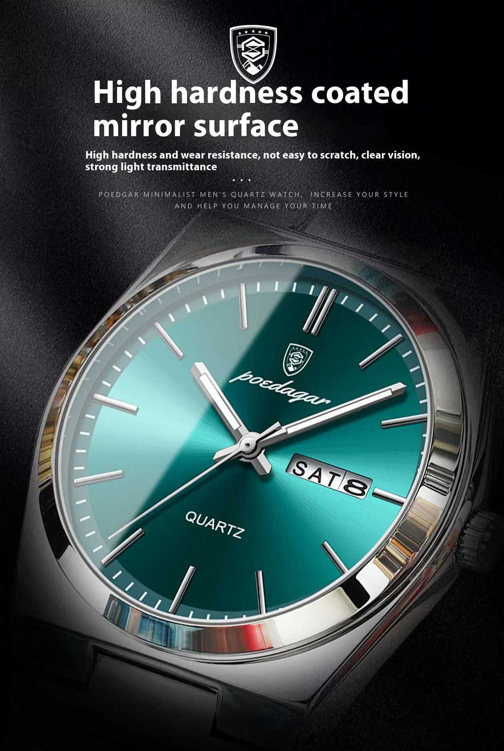 Montre ultra-mince pour homme Montre à quartz lumineuse imperméable