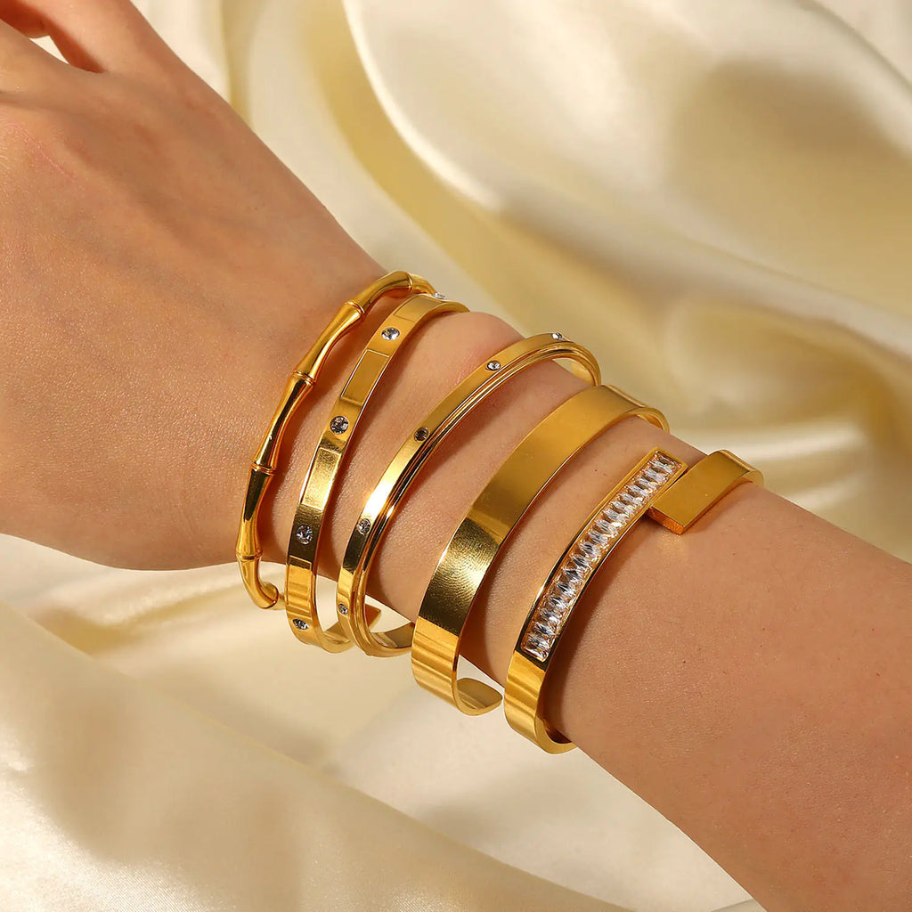 Bracelet vintage en acier inoxydable pour femmes