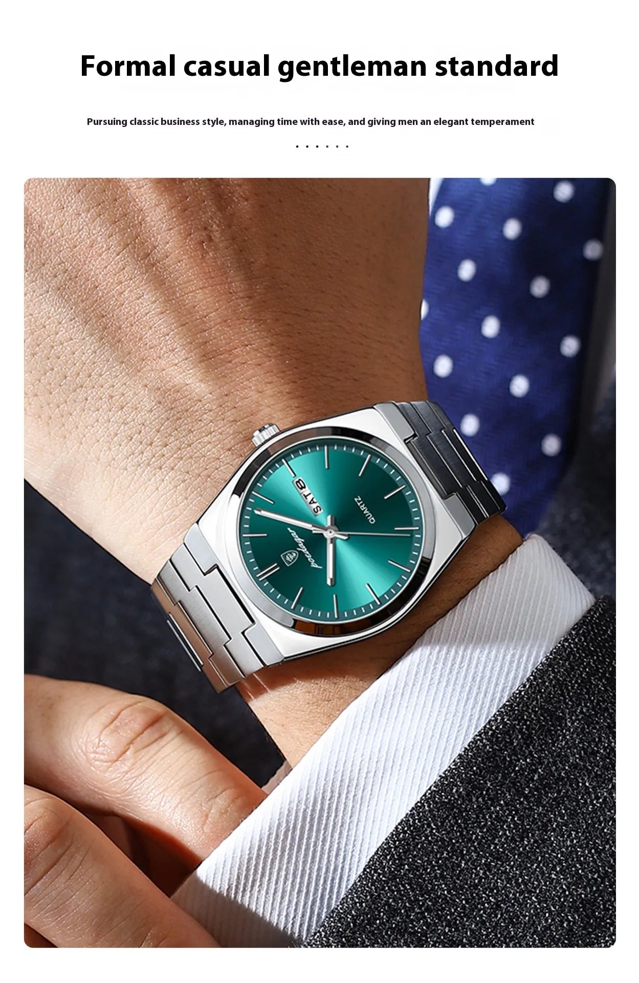 Montre ultra-mince pour homme Montre à quartz lumineuse imperméable