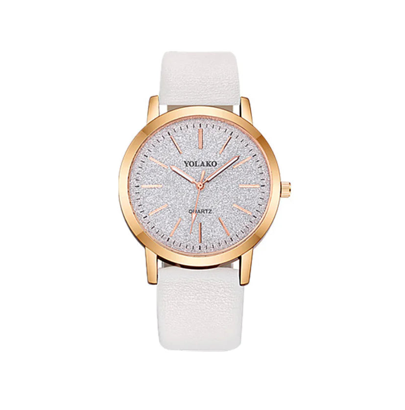 Montre bracelet, montre bracelet en cuir, montre à paillettes