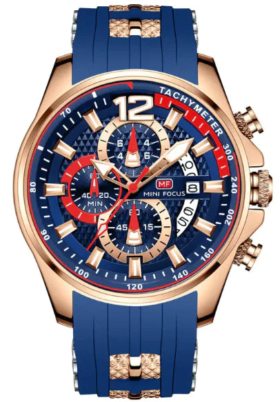 Montre Montre à quartz étanche Grand cadran Montre lumineuse pour homme 0350G