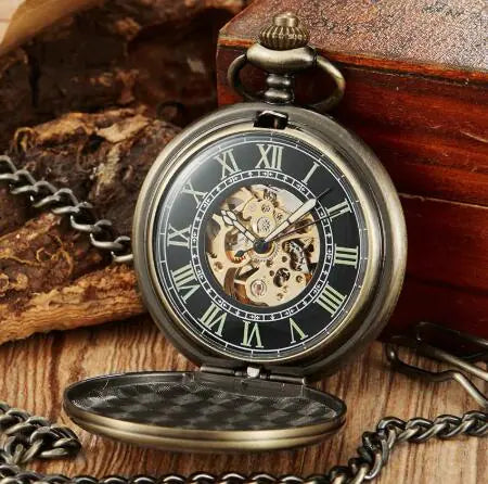 Montre à quartz, montre mécanique vintage, montre de poche en bronze