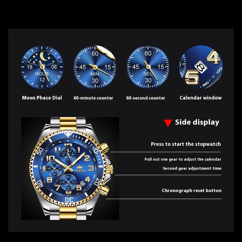 Montre multifonction Montre pour homme