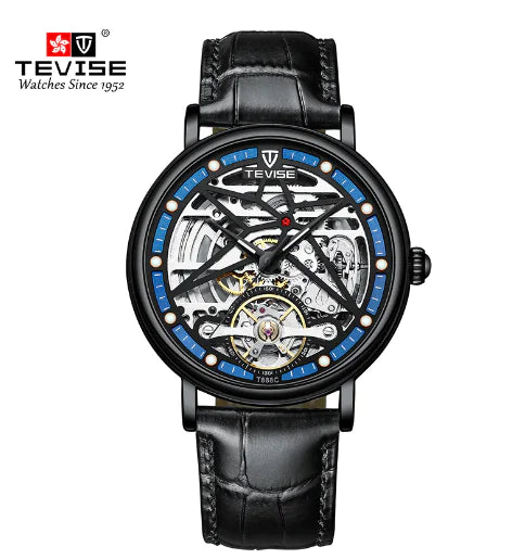 Montre authentique Glenn Montre mécanique creuse automatique masculine